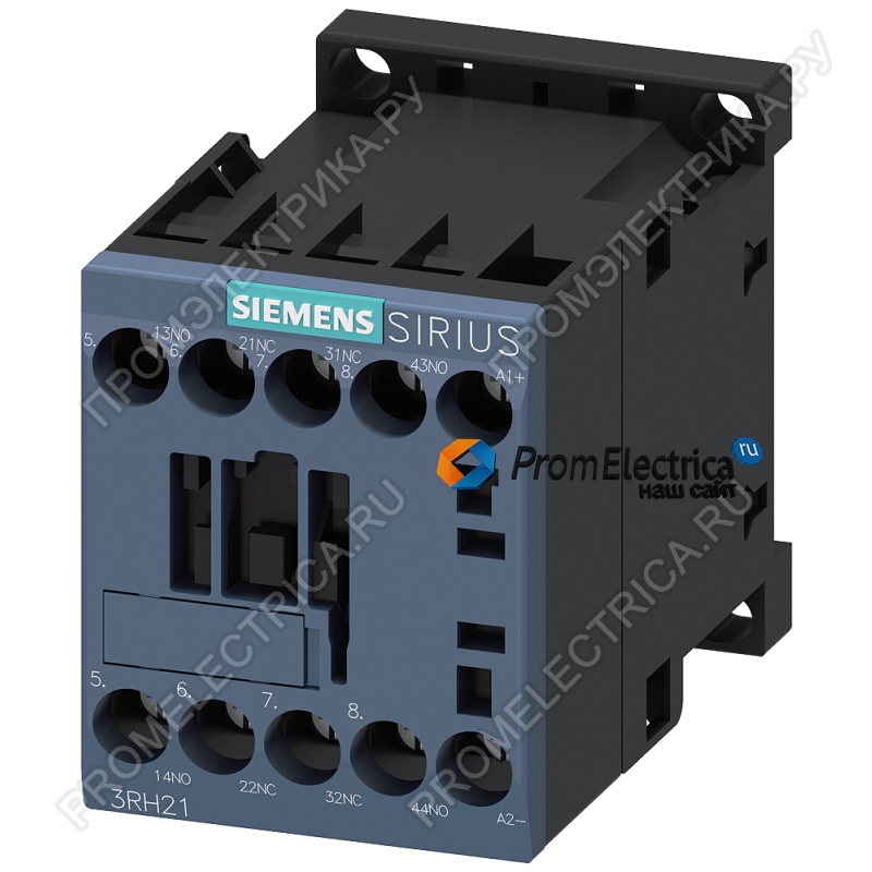 3RH2122-1BB40 Контактор: 4-полюсный; NC x2 + NO x2; 24ВDC; 10А; DIN,на панель