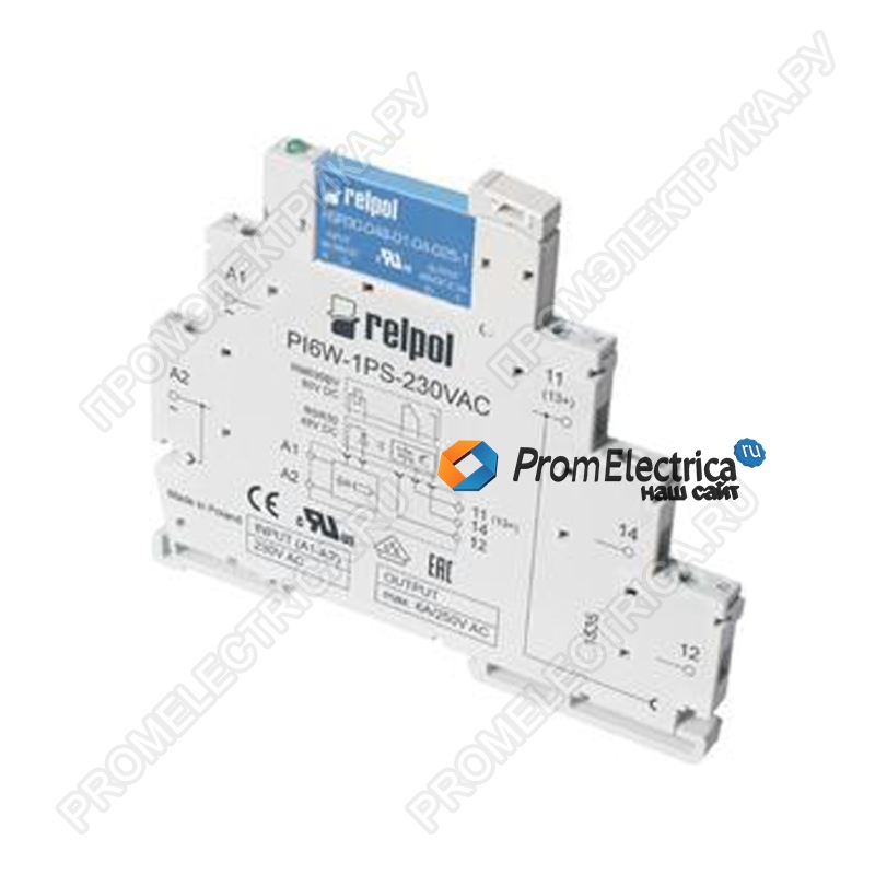 PI6W-1PS-230VAC/DC Kолодка c электроникой для реле RM699BV и RSR30
