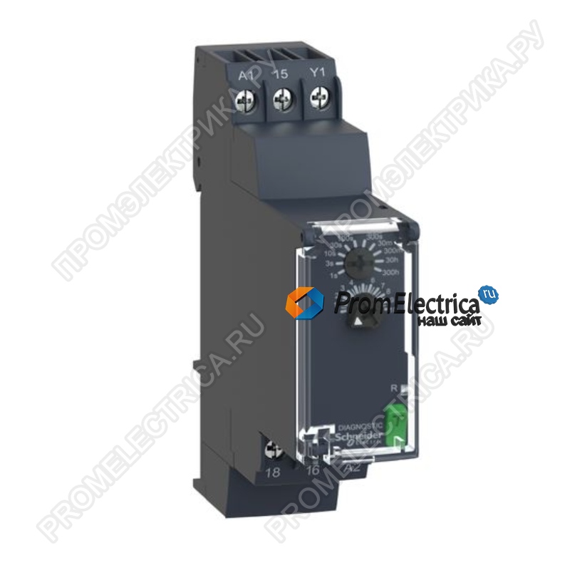RE22RR1MYMR Реле времени, 8 A, 1 CO, 0.05 с...300 ч, с задержкой срабат типа on-delay , 24...240 V AC/DC