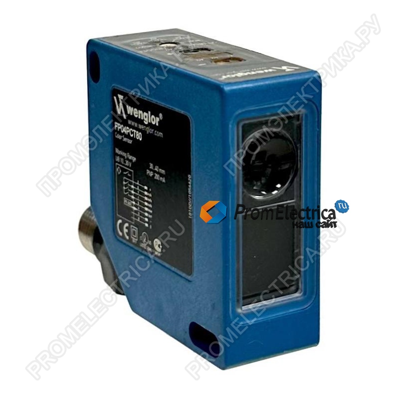 FP04PCT80 Датчик цвета 30-40мм, PNP NO+NC, RS-232, 10-30VDC Wenglor