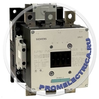 3RT1065-6AB36 Контактор 132КВТ/400V/AC-3, AC/DC-номинальное питающее напряжение управления UC 23-26V блок-контакты 2НО+2НЗ 3-Х полюсный, типоразмер S10 Siemens