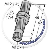 1535531 BI4-M12-LIU-H1141 Индуктивный датчик М12, дист. 0,5-3 мм., аналоговый, 0-20 мА , аналоговый, 0-10 В Turck