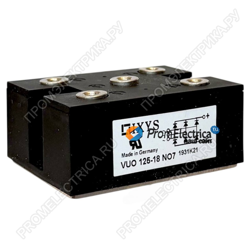 VUO125-18NO7 Трехфазный диодный мост, 1800В, 166А