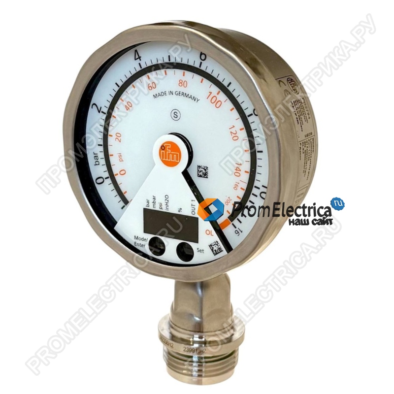 PG2794 Датчик давления G1 -1...10 bar / -14,5...145 psi. 4...20 мА/20...4 мА + PNP/NPN NO/NC.