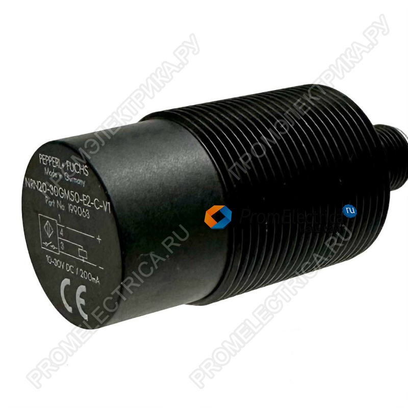 NRN20-30GM50-E2-C-V1 Индуктивный датчик, дист.20 мм., PNP NO, 10-30 VDC, 292533, Pepperl+Fuchs