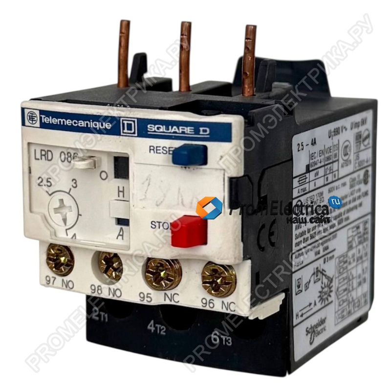 LRD086 Тепловое реле 2,5-4А