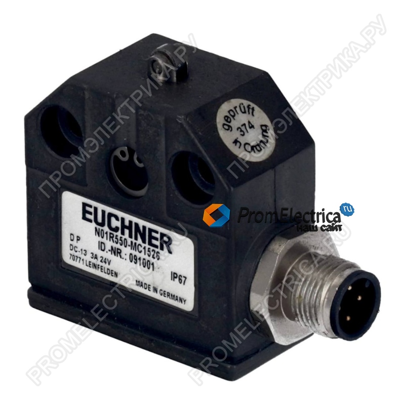 N01R550-MC1526 Концевой выключатель, роликовый плунжер, разъем М12 4pin