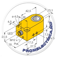 14042 Bi20R-W30-DAP6X-H1141 Кольцевой индуктивный датчик PNP NO Turck