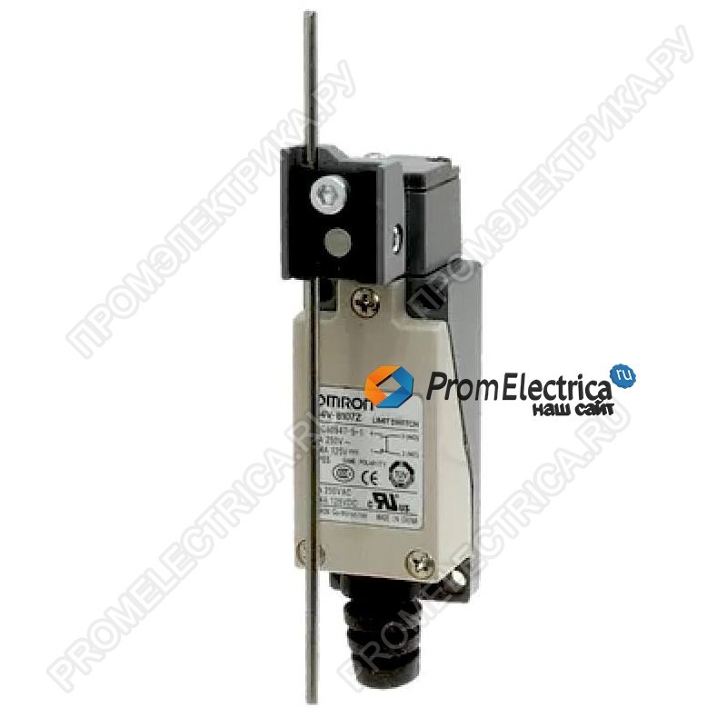 D4V-8107Z Концевой выключатель серии D4V, с регулируемым металическим рычагом, с земляной клемой, DPDB, ток 5 А, напряжение 230 В