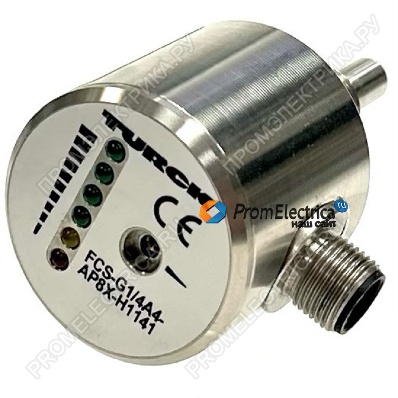 FCS-G1/4A4-AP8X-H1141 Датчик потока M12 Разъем, PNP, 1/4 in, TURCK
