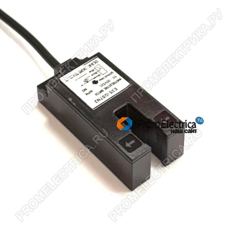 E3S-GS7N2 Щелевой оптический датчик, Sn=7мм, NPN, NC, кабель 2м