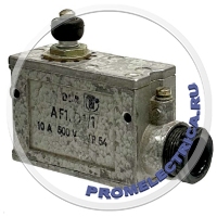 AF1.D1/1 Концевый выключатель, кнопочный плунжер10А 500V
