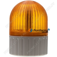 MS100B-024-Y Желтый ( оранжевый ) светодиодный маяк, проблесковый маячок 24 Вольт (24VDC) 6 режимов работы, герметичный IP55/65