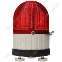 MS100B3M-024-R Красный проблесковый маячок на магните 24 Вольт + сирена 80 дБ