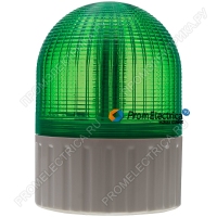 MS100B-220-G Зелёный проблесковый маячок, проблесковый маячок 220 Вольт (220VAC) 6 режимов работы, герметичный IP55/65