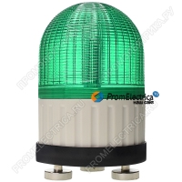 MS100B3M-220-G  Зелёный проблесковый маячок на магните 220 Вольт + сирена 80 дБ