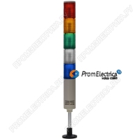 KS56B-220-RYGWB LED колонны 56 мм пять цветов кр.+желт.+зел.+бел.+син. зуммер 80 дБ, 220VAC Светодиодные сигнальные колонны