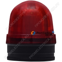 MS70B-R-220V Проблесковый светодиодный красный маячок 70 мм, 220 Вольт, сирена 80 дБ MS70B-220-R