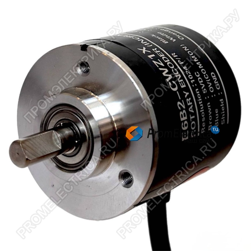 E6B2-CWZ1X-1024P/R Энкодер инкрементальный, 1024 ppr, 5 VDC, Line driver кабель 2м