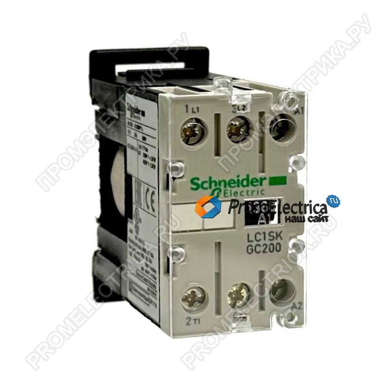 LC1SKGC200B7 Контактор Schneider Electric Tesys SKG 2P 6А 400/24В AC 2.2кВт