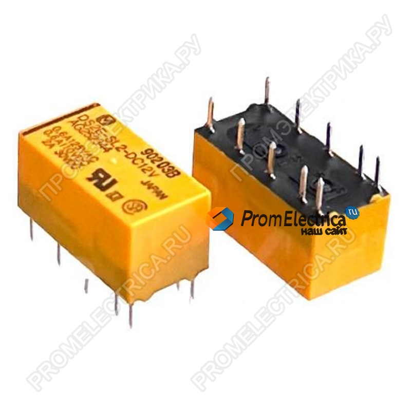 DS2E-SL2-DC12V Реле Panasonic, 2А 30VDC. катушка упр. 12VDC