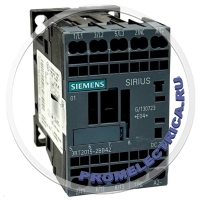 3RT2015-2BB42 КОНТАКТОР, 3 ПОЛ., AC-3, 3КВТ/400В
