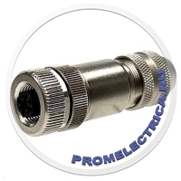 D-CM-PG79-M Прямой разъем M12, 4PIN, гнездо мама, PG7/9, D-code, металл