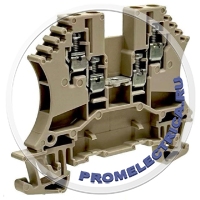 1031400000 WDU 1.5/ZZ Проходная клеммная колодка, Винтовое соединение, Темно-бежевый, 1.5 mm², 17.5 A, 800 V