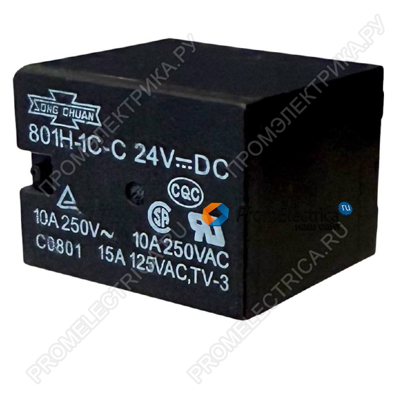 801H-1C-C-24VDC Реле электромеханическое 24VDC 10А