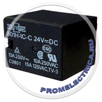 801H-1C-C-24VDC Реле электромеханическое 24VDC 10А 801H-1C-C-24VDC Реле электромеханическое 24VDC 10А