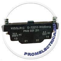 PN8 031 211 Концевой выключатель 10А, 250В Kissling