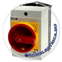 T0-3-15259/I1/SVB Главный выключатель в корпусе 3p +2 НО, Ie = 12А, рукоятка красная 0-1, 90 °
