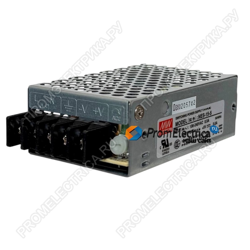 NES-15-5 mean well Импульсный блок питания 15W, 5V, 0-30A