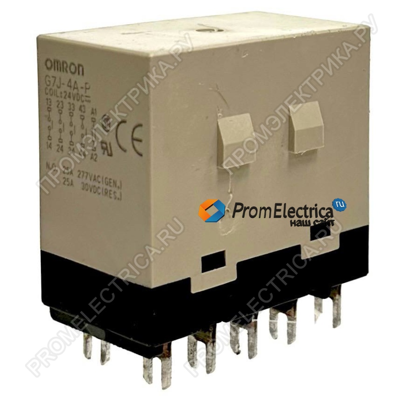 G7J-4A-P-24DC(ДЕМОНТАЖ) Силовое реле 25A, 24 VDC, 4 NO, под пайку, Omron ДЕМОНТАЖ