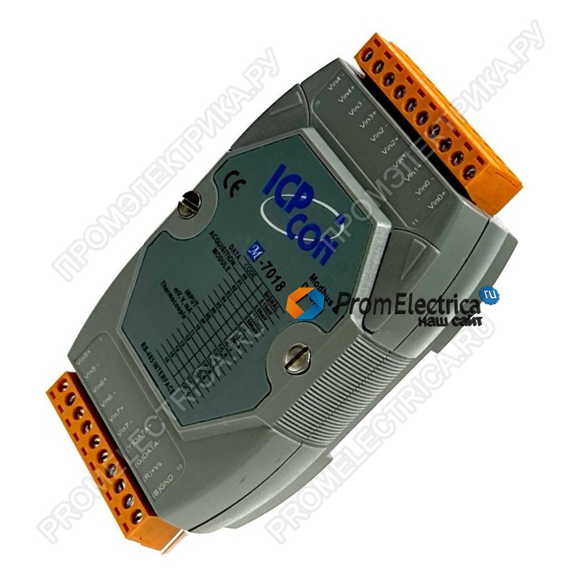 M-7018-G CR Модуль с 8 каналами аналогового ввода или сигнала с термопары, протокол Modbus RTU