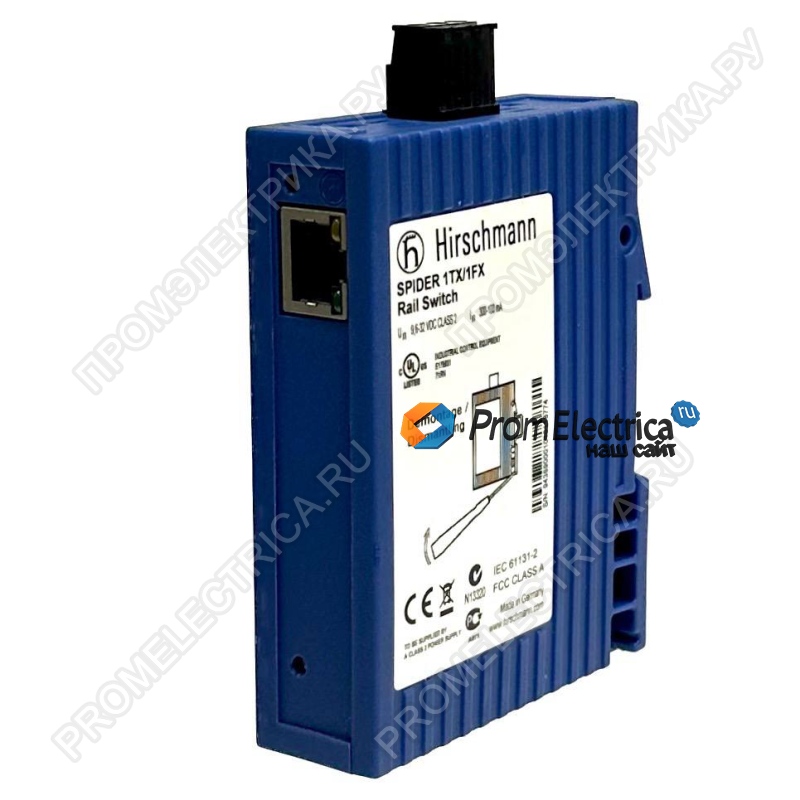 1TX/1FX Неуправляемый Ethernet коммутатор HIRSCHMANN Spider Rail Switch