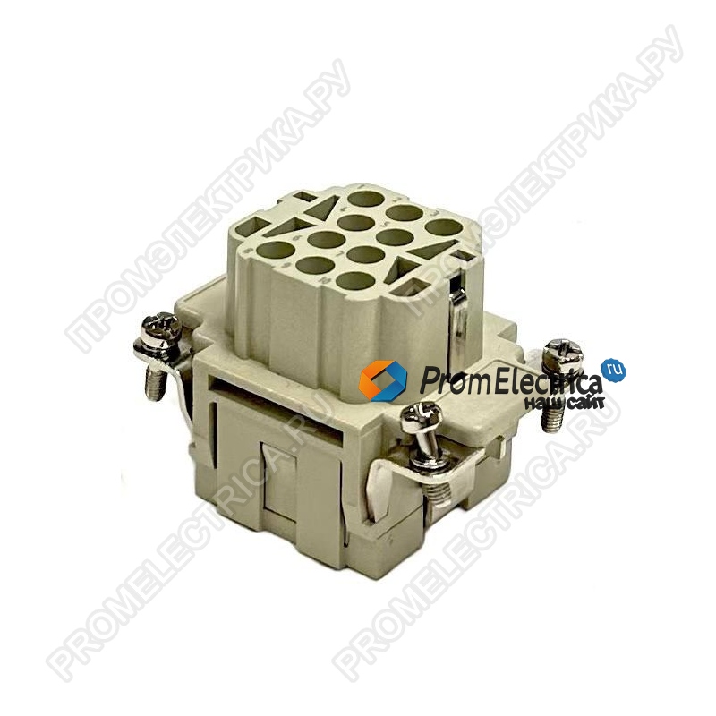 РСГЕ-10-16-Р-Г Разъем / вставка / мама / гнездо, 10 pin, 16 Ампер, 500 Вольт, размер 6B (контакты приобретаются отдельно)