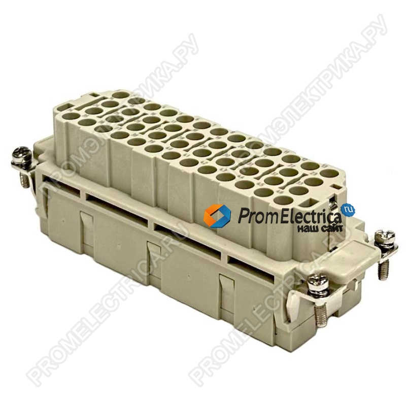 РСГЕ-46-16-Р-Г Разъем / вставка / мама / гнездо, 46 pin, 16 Ампер, 500 Вольт, размер 24B (контакты приобретаются отдельно)