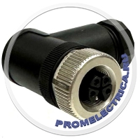 RK-FM-PG9-B Угловой разъем M12, 5PIN, K-code, гнездо мама, PG9, черного цвета