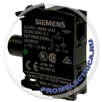 3SU1401-1BB40-1AA0 Элемент подсветки, 22мм, 3SU1.5, -25-70°C, LED, 24VDC