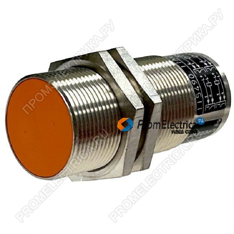 II5490 Индуктивный датчик М30, 10мм, NO/NC двухпроводное подключение , корпус - латунь, покрытие белой бронзой разъем М12 IIA2010-FRKG/US IFM