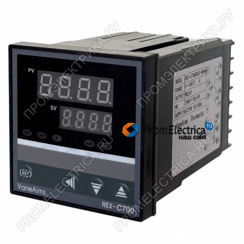 REX-C700FK07-M*AN ПИД Регулятор температуры 0-1300C, 72х72 мм., напряжение питания: 220 VAC, рел. выход 3А, 250VAC