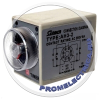 AH3-2-24-240VAC/DC Реле времени 0,1сек-10сек, 24-240V AC/DC AH3-2-24-240VAC/DC Реле времени 0,1сек-10сек, 24-240V AC/DC