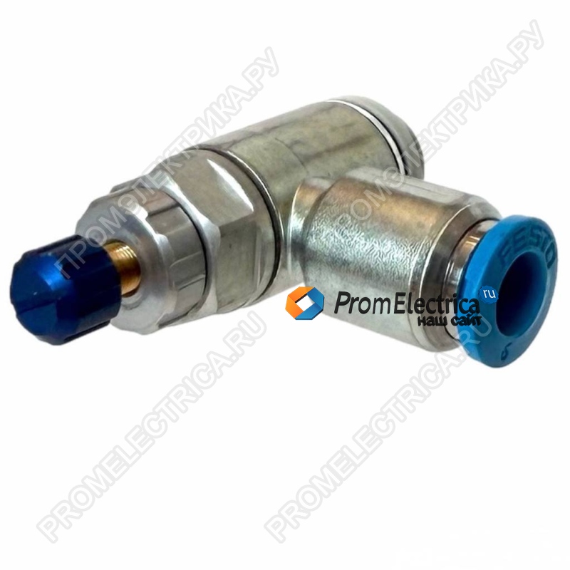 197581 GRLA-1/8-QS-6-RS-D Дроссель с обратным клапаном Festo