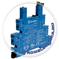 93010240 Розетка для ультратонких реле Finder 34 серии, 6А, 220VAC/DC