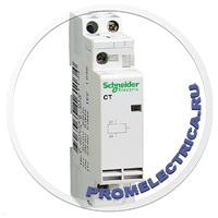 15959 модульный контактор CT, номинальный ток, 25 Aмпер, контакты 2НО, напряжение 230 Вольт, Schneider Electric