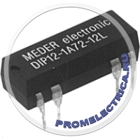 MEDER DIP05-1A72-12A - Реле: герконовое DPST-NO Uобмотки:5ВDC 1А max200ВDC 50мВт PCB