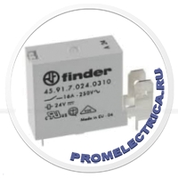 FINDER 459170240310 - Реле: электромагнитное SPST-NO Uобмотки:24ВDC 16A/30ВDC