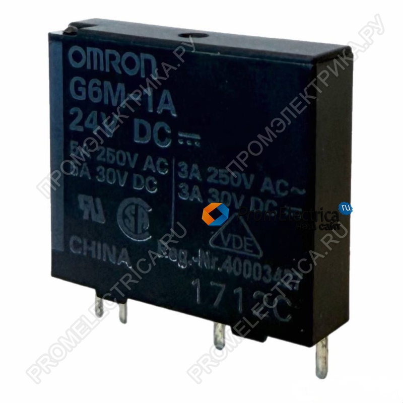 OMRON G6M-1A 24VDC - Реле: электромагнитное SPST-NO Uобмотки:24ВDC 3А миниатюрные