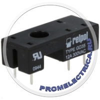 RELPOL GD35 - Панелька PIN:5 12А 300ВAC Монтаж: PCB Выв: на печатную плату